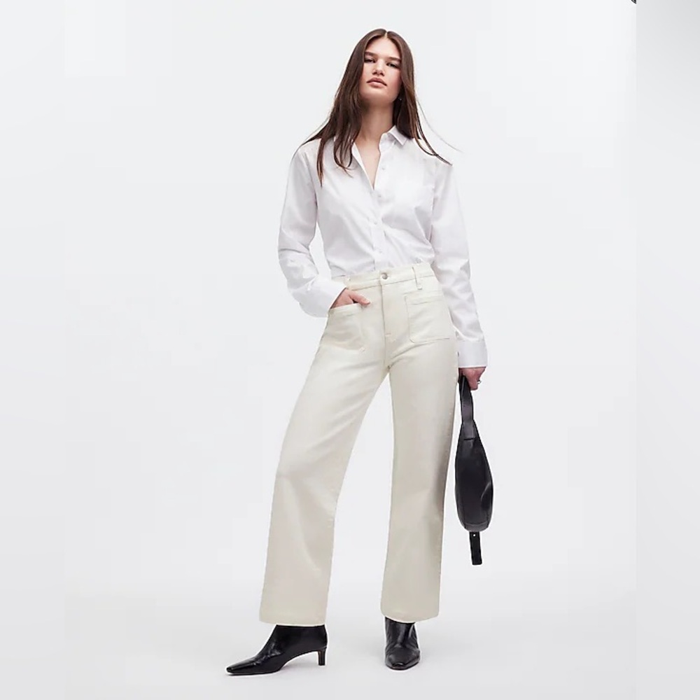 Nwt: Madewell The Perfectly Vintage Wide-Leg Full Length Jean🌻